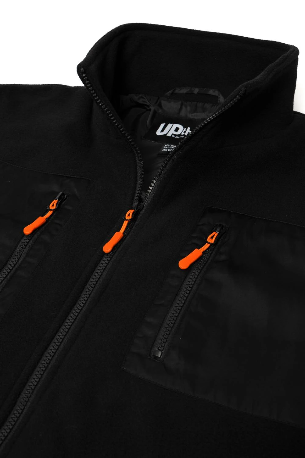 Uptheir Grayling Contrast Technical Fleece Jacket - Black 5 Uptheir Grayling Contrast Technical Fleece Jacket - Black - Image 3