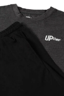 Uptheir Tour Short Sleeve Pyjama Set - Grey Black -Famous Menswear Store tumbnail 34ed548e 23b5 4973 93c7 d31f223765ca