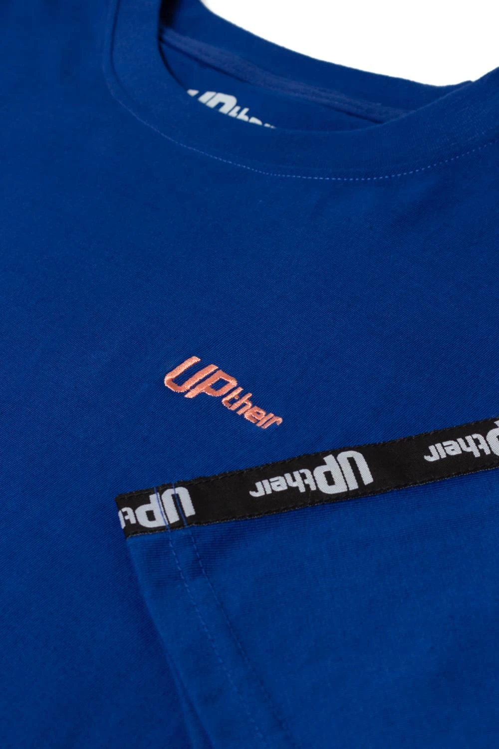 Uptheir Tri TALL Shoulder Tape Crew Neck T-Shirt - Blue 6 Uptheir Tri TALL Shoulder Tape Crew Neck T-Shirt - Blue - Image 4