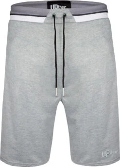 Uptheir Gambit TALL Contrast Waist Jersey Shorts - Light Grey