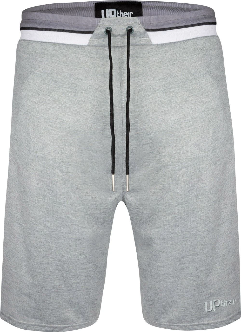 Uptheir Gambit TALL Contrast Waist Jersey Shorts - Light Grey 3 Uptheir Gambit TALL Contrast Waist Jersey Shorts - Light Grey