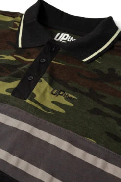 Uptheir Poplar Two Camo Block Polo Shirt - Black -Famous Menswear Store tumbnail 39cd352b 7230 40ed 8b9e 66322accf2ee