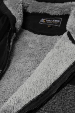 Kam Block Panel Sherpa Lined Hoody - Black -Famous Menswear Store tumbnail 39ff40f7 2c54 4b48 874e e16be014f775