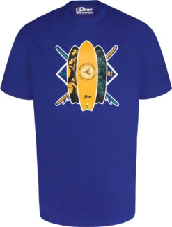 Uptheir Iron Surf Board Graphic Print T-Shirt - Blue -Famous Menswear Store tumbnail 3b82e78b 1d0b 452b ba75 103243ae6038
