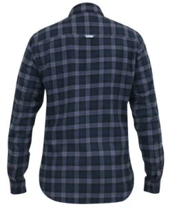 Duke D555 Luton Long Sleeve Flannel Check Shirt - Navy -Famous Menswear Store tumbnail 3c2e16aa 1ea5 4813 9577 e161fa1d382d