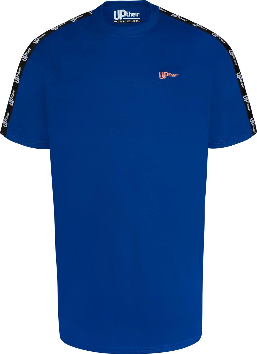 Uptheir Tri TALL Shoulder Tape Crew Neck T-Shirt - Blue 3 Uptheir Tri TALL Shoulder Tape Crew Neck T-Shirt - Blue