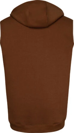 Uptheir Karma Sleeveless Zip Gilet - Brown