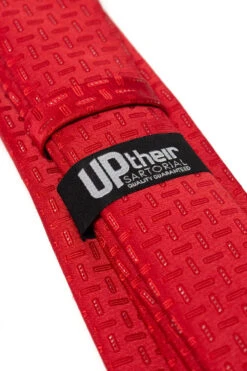 Uptheir All Over Classic Neat Pattern Extra Long Tie - Red -Famous Menswear Store tumbnail 3e3d70d6 f18d 4130 b2f7 f7d38fca04cf