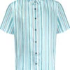 Uptheir Bowland Candy Striped SS Linen Blend Shirt - Blue -Famous Menswear Store tumbnail 3e55e271 4481 4a26 b148 1da9f6088a71