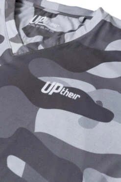 Uptheir Bags Gradient Camo Print V-Neck T-Shirt - Grey -Famous Menswear Store tumbnail 3ea3cc8e 4247 444d bcd8 37a516d87f2f