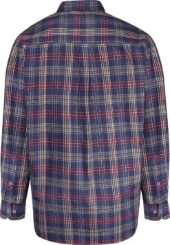 Espionage Long Sleeve Checked Shirt - Navy/Multi