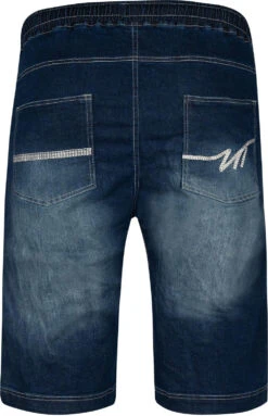 Uptheir Thrand TALL Elasticated Waist Denim Shorts -Dk Blue -Famous Menswear Store tumbnail 41dc9753 387e 4935 9718 aea438fe7fba