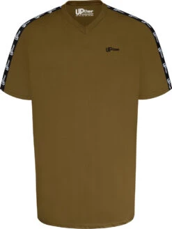 Uptheir Tri Two Shoulder Tape V-Neck T-Shirt - Green -Famous Menswear Store tumbnail 41e84bd2 7ede 4c74 9f88 a1df3871e993