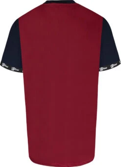 Uptheir Octagon TALL Crew Neck Cut&Sew T-Shirt - Maroon -Famous Menswear Store tumbnail 424c8294 7b5a 42b7 ad32 ddad229f5521