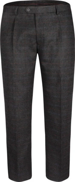 Uptheir Stirling Formal Tweed Suit Trousers - Charcoal -Famous Menswear Store tumbnail 43033fbe 76f0 4a47 832a cb2a962cf522
