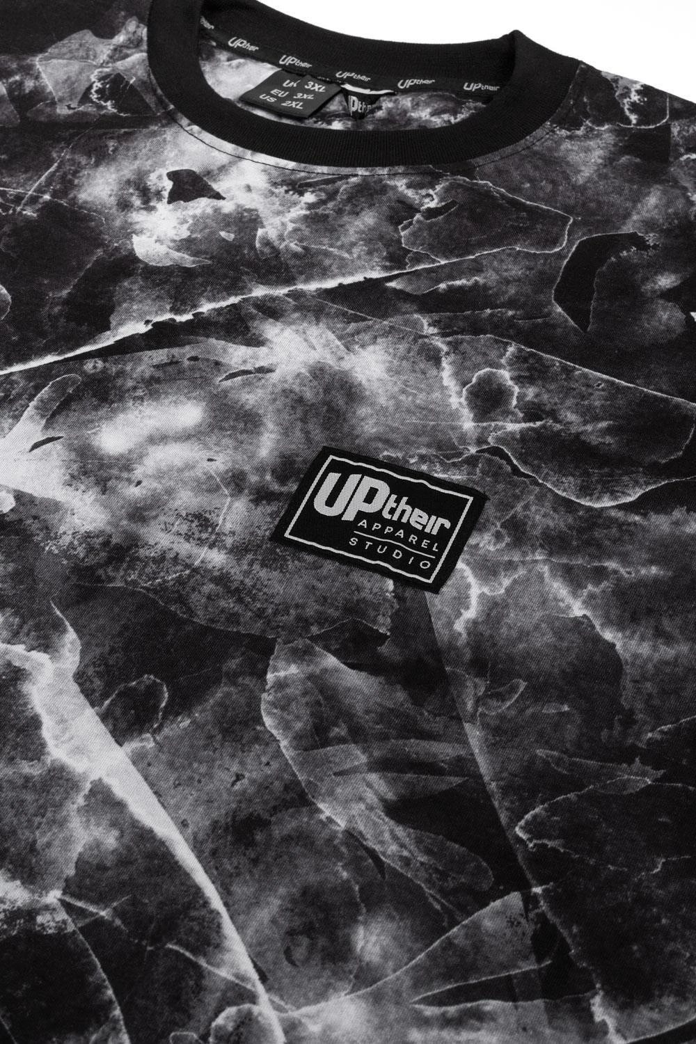 Uptheir Baron All Over Marble Print T-Shirt - Black 5 Uptheir Baron All Over Marble Print T-Shirt - Black - Image 3