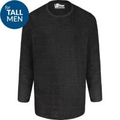 Uptheir Fig Tall Long Sleeve T-Shirt - Charcoal -Famous Menswear Store tumbnail 4526c6bc 5c3e 42b7 8a94 32a809782416