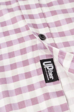 Uptheir Malpas Short Sleeve Checked Shirt - Lilac -Famous Menswear Store tumbnail 458af560 5a60 410c ab86 22bc86a6ffb9