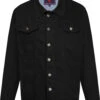 Kam Stretch Western Denim Jacket - Black