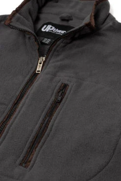 Uptheir Lonsdale TALL Polar Fleece Zip Gilet - Charcoal -Famous Menswear Store tumbnail 47200cea 3161 47c1 a564 2bdc9081f64e