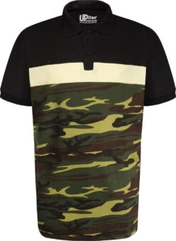 Uptheir Poplar One Camo Block Polo Shirt - Black -Famous Menswear Store tumbnail 478d8528 19f9 4395 98b0 e90bcccdd30d