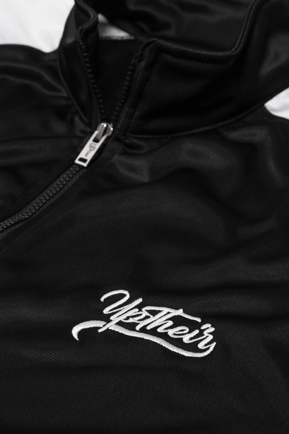 Uptheir Tribulations Zip Through Poly Track Top - Black 6 Uptheir Tribulations Zip Through Poly Track Top - Black - Image 4