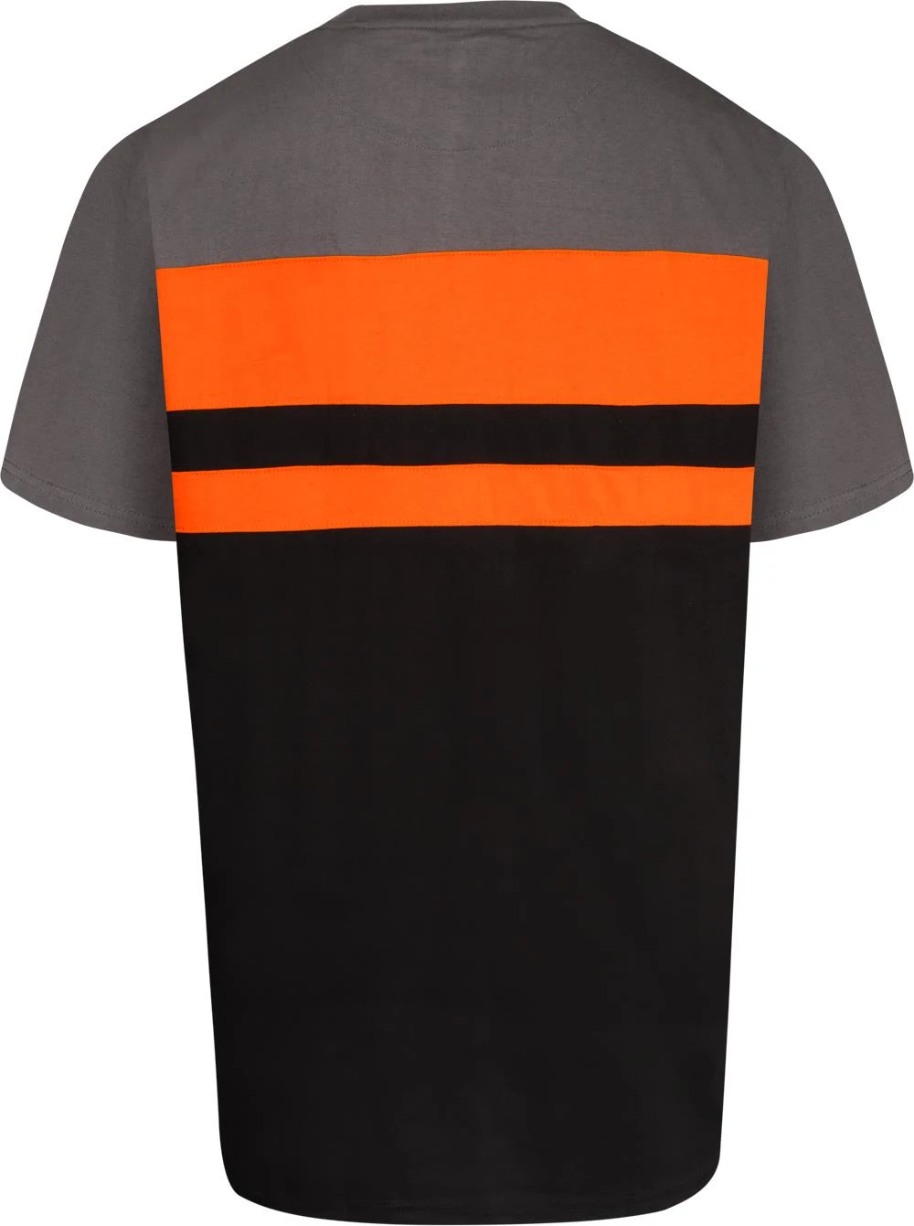 Uptheir Hexagon Cut And Sew Colour Block T-Shirt - Orange 3 Uptheir Hexagon Cut And Sew Colour Block T-Shirt - Orange