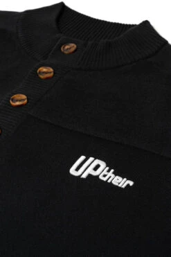 Uptheir Holloway Essential Button Up Sweater - Black -Famous Menswear Store tumbnail 4af76ed5 988c 4be3 bbc7 bb8d54822773 1