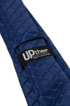 Uptheir Check Tartan Plaid Stripe Extra Long Tie - Navy 7 Uptheir Check Tartan Plaid Stripe Extra Long Tie - Navy -Famous Menswear Store tumbnail 4b016325 23e6 4577 b578 e68c7adf594c