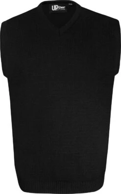Uptheir Lingo V-Neck Sleeveless Jumper - Black -Famous Menswear Store tumbnail 4b6feb60 bf44 4d1b b603 82251ea94f47
