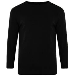 Kam Long Sleeve Thermal T-Shirt - Black