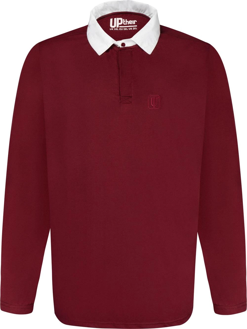 Uptheir Aspen Contrast Colour Collar Polo - Cabernet 4 Uptheir Aspen Contrast Colour Collar Polo - Cabernet - Image 2
