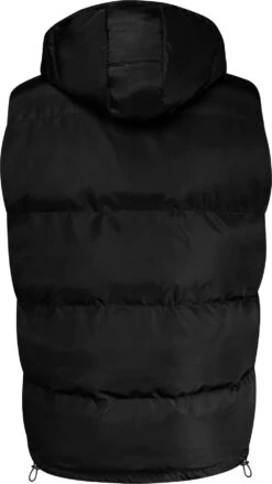 Uptheir Koi Full Zip Hooded Puffer Gilet - Black