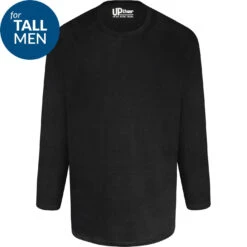 Uptheir Fig Tall Long Sleeve T-Shirt - Black -Famous Menswear Store tumbnail 5030256b 4710 40c2 85f7 645fb85a84eb