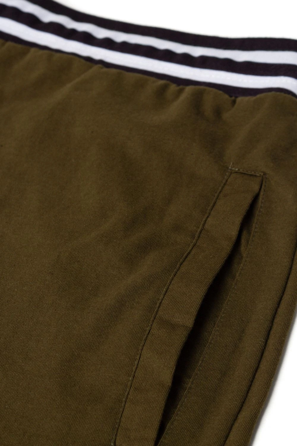 Uptheir Bolt TALL Contrast Stripe Waistband Shorts - Green 6 Uptheir Bolt TALL Contrast Stripe Waistband Shorts - Green - Image 4