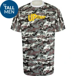 Uptheir Flok TALL Camouflage Print Crew Neck T-Shirt - Green -Famous Menswear Store tumbnail 512c74c3 b750 42f4 894d 01b170cc25d7