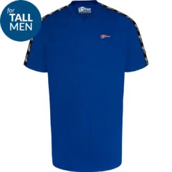 Uptheir Tri Two TALL Shoulder Tape V-Neck T-Shirt - Blue 7 Uptheir Tri Two TALL Shoulder Tape V-Neck T-Shirt - Blue -Famous Menswear Store tumbnail 51619cbe 9e85 45bb 8263 aaaa75c4511f