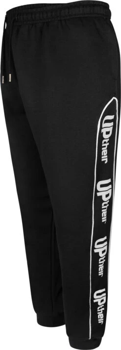 Uptheir Pierce Branded Tape Side Panel Joggers - Black -Famous Menswear Store tumbnail 530deb37 7647 48cf b034 89f1224ad422