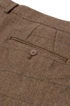 Uptheir Edinburgh Formal Tweed Suit Trousers - Tan -Famous Menswear Store tumbnail 54019c40 52f1 4347 b5f4 e29a66bddceb