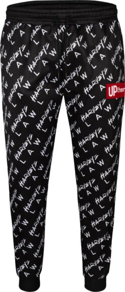 Uptheir Get Serious All Over Print Closed Jogger - Black