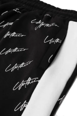 Uptheir Cloud Nine Script Joggers - Black -Famous Menswear Store tumbnail 5630bd59 297b 4b9d be25 e8818896b32b