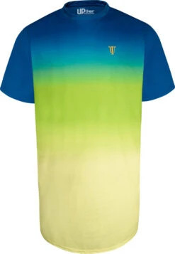 Uptheir Vibe Two TALL Fade Effect Curved Hem Tee - Green