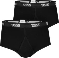 Duke D555 Thompson 2 Pack Y Front Briefs - Black