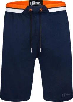 Uptheir Gambit TALL Contrast Waist Jersey Shorts - Navy