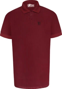 Uptheir Marco TALL Essential Polo Shirt - Burgundy