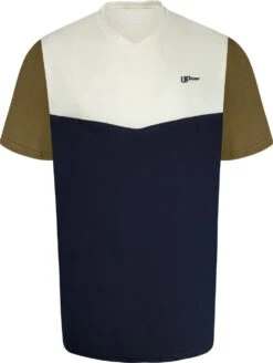 Uptheir Cube Two V-Neck Colour Block T-Shirt - Off White 6 Uptheir Cube Two V-Neck Colour Block T-Shirt - Off White -Famous Menswear Store tumbnail 5911e66c 63c3 4b42 9714 c69accf188ba