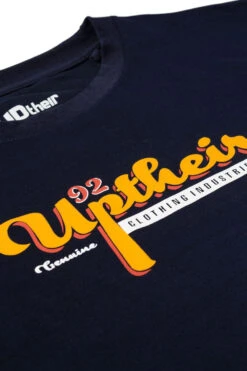 Uptheir Bailey Graphic Logo Print T-Shirt - Navy -Famous Menswear Store tumbnail 5958ed59 9399 4234 9231 45aa408d5edc