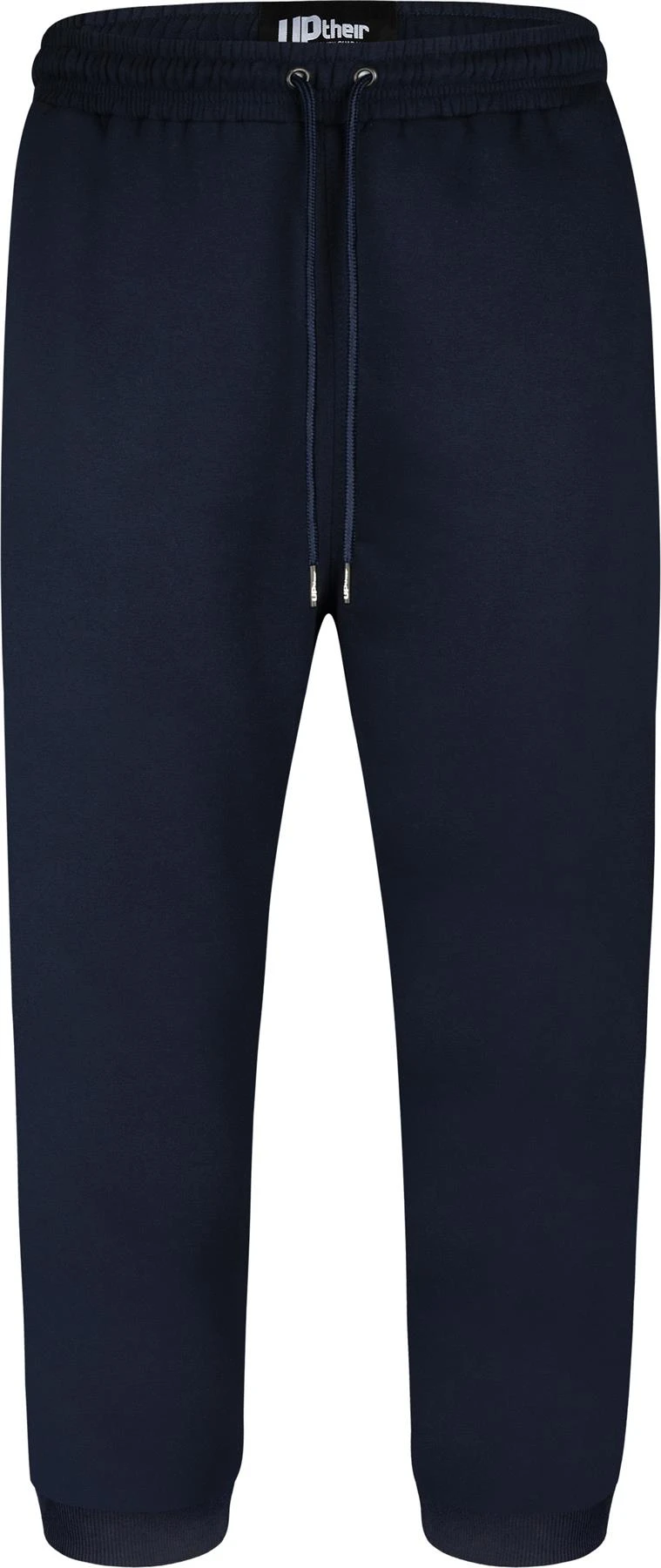 Uptheir Perry Fleece Lined Cuffed Joggers - Navy 4 Uptheir Perry Fleece Lined Cuffed Joggers - Navy - Image 2