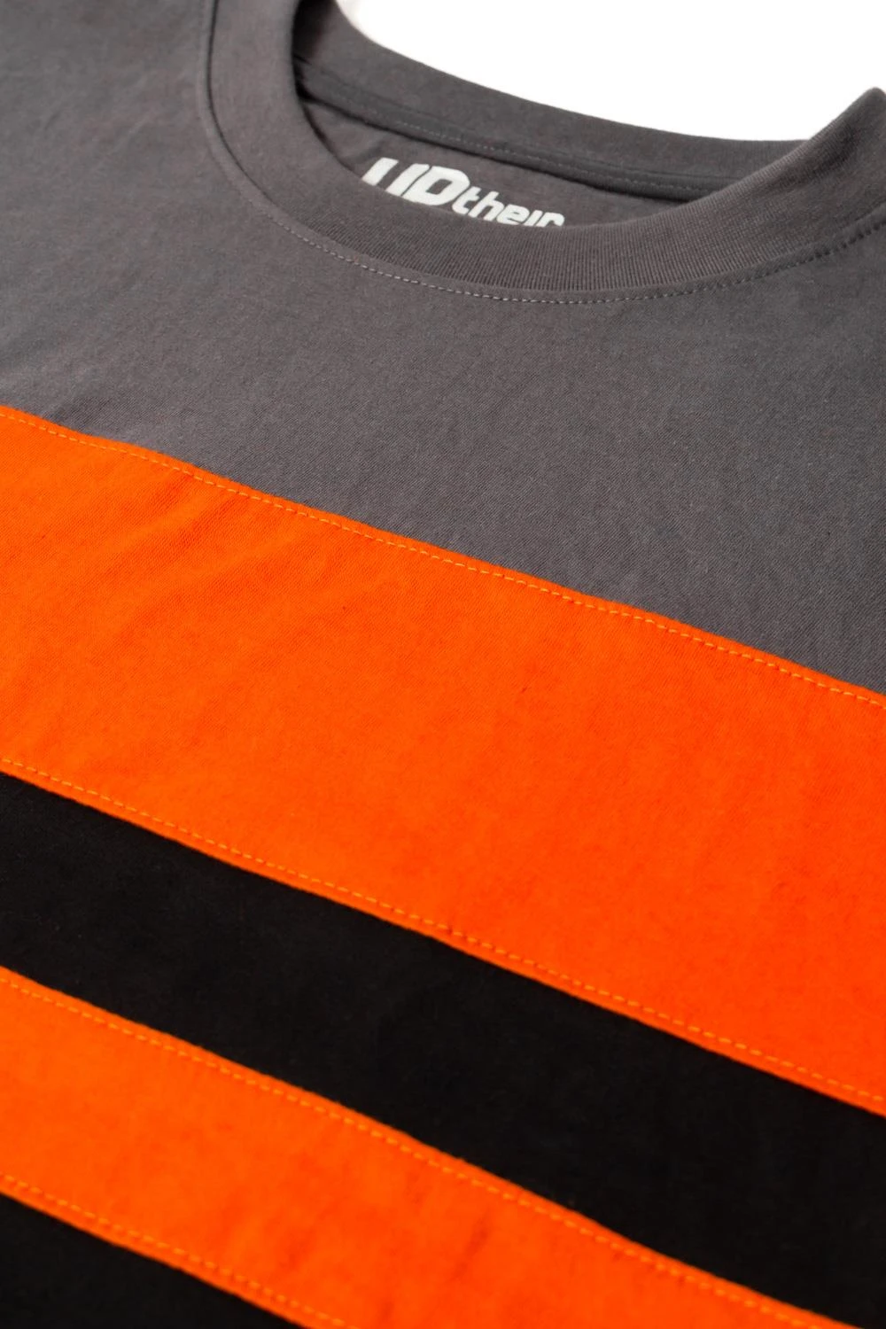 Uptheir Hexagon Cut And Sew Colour Block T-Shirt - Orange 5 Uptheir Hexagon Cut And Sew Colour Block T-Shirt - Orange - Image 3