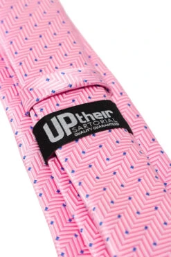 Uptheir All Over Polka Dot Extra Long Tie - Pink Lilac -Famous Menswear Store tumbnail 5b3bbd44 3092 410f b453 e8a42afe6b39